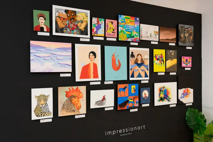 Shop entrance art exhibition