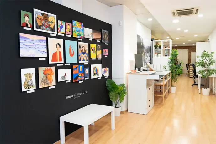 La entrada de la tienda de Impressionart Barcelona
